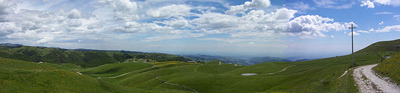 Panorama sopra al Passo delle Fittanze, Lessinia